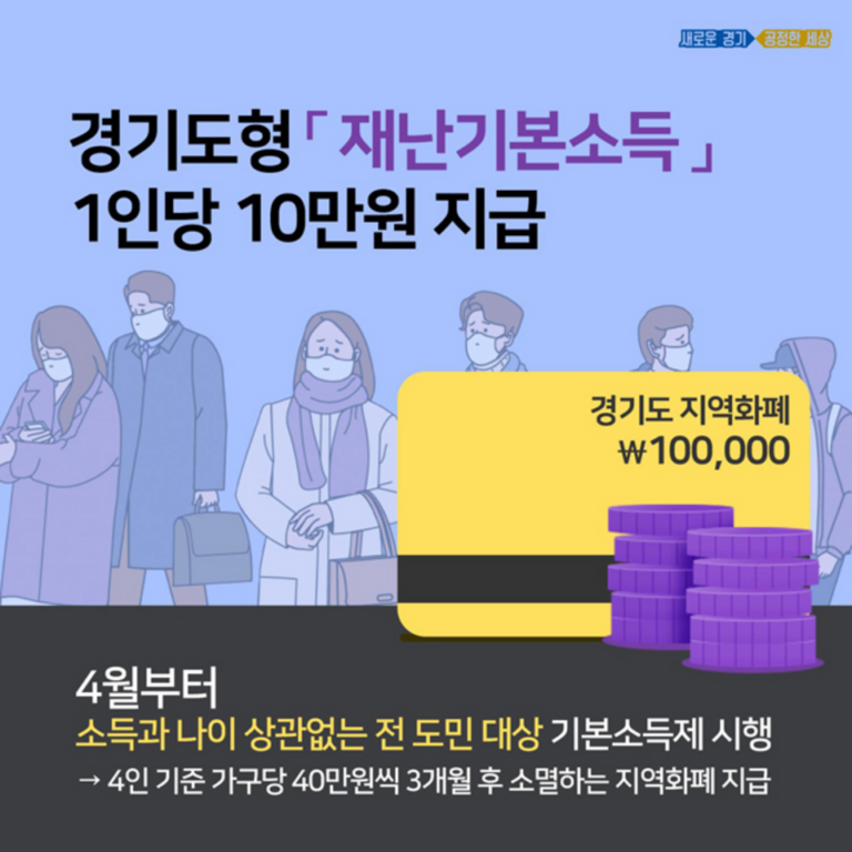 경기도 재난기본소득 지역화폐 신청 방법