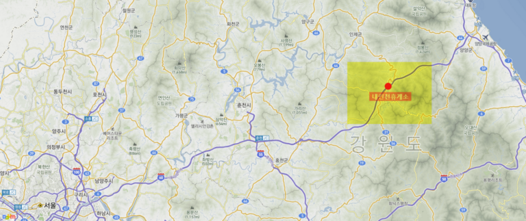 서울양양고속도로의 명물 내린천휴게소