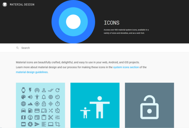 구글 머티리얼 아이콘(Material icons) 폰트 사용하기