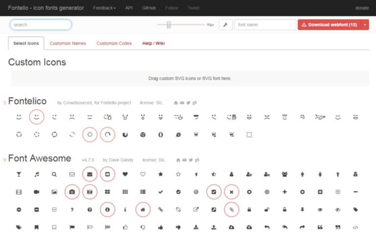 나만의 아이콘 폰트(Icon font) 만들기
