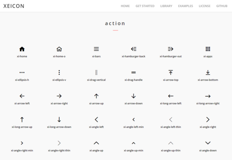 XEICON 아이콘 폰트 사용하기